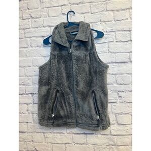 Free Country Womens Gray Full Zip Fleece Vest Size XL